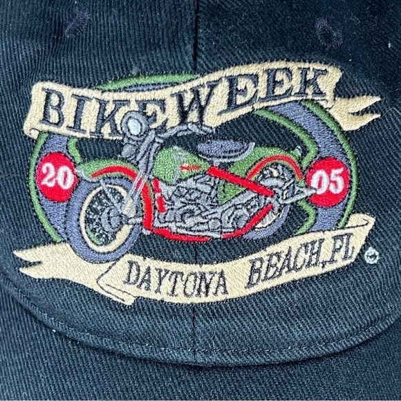 64th Annual Bike Week 2005 Daytona Beach, FL Embroidered Baseball Cap One Size - Picture 2 of 9
